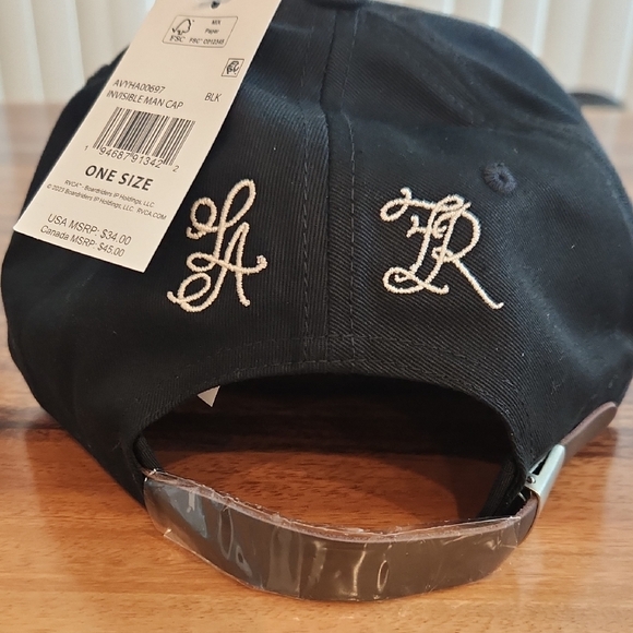 RVCA Black Adjustable Hat NWT - Picture 3 of 9